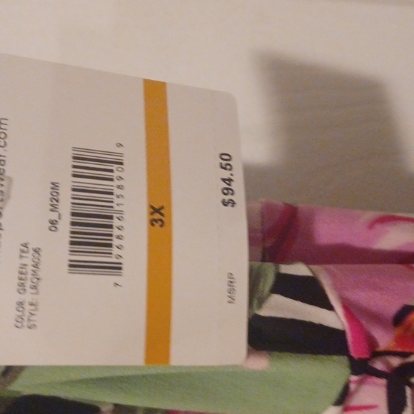 TROPICAL DRESS, FLOWERS AND ZEBRA PRINT PLUS SIZE 3X. NWT - Picture 4 of 5